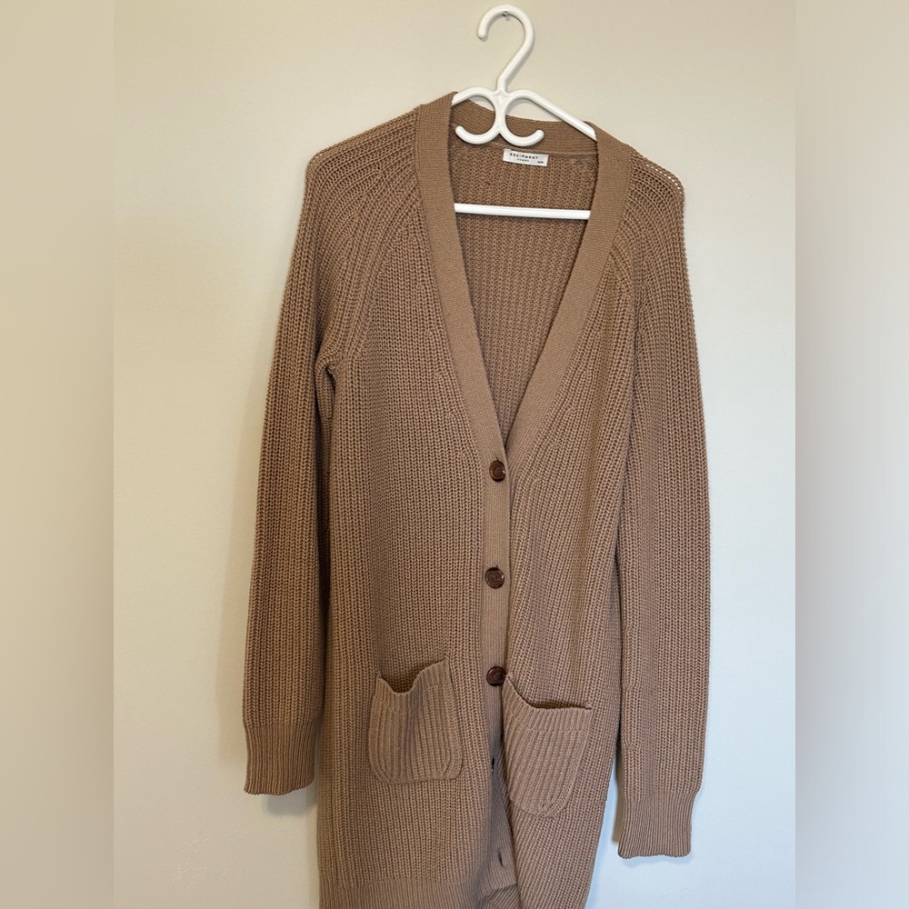 Equipment long cardigan